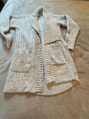Banana Republic "Sunday Sunday" Oatmeal Mixed-Stitch
Open-Front Cardigan M